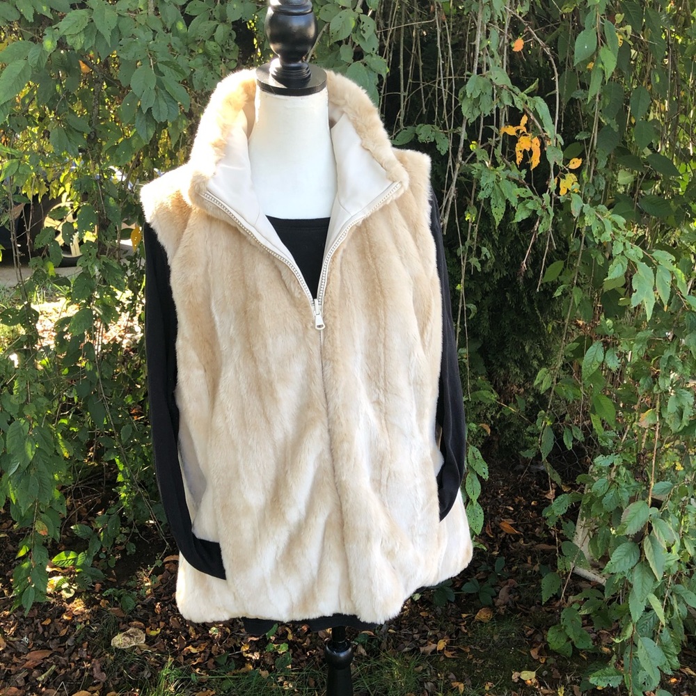 Kristen Blake Reversible Faux Fur Vest